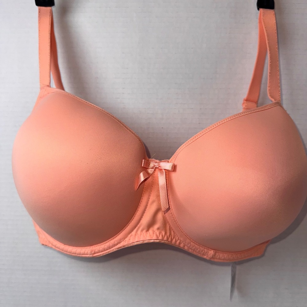 Freya Fancies Bra Women 32H Nectar Peach Padded Half Cup Underwire AA1030NCR